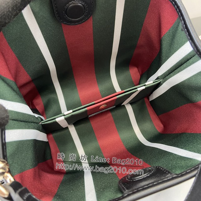 Gucci專櫃古馳最新款購物袋GG圖案條紋織大號肩背包 jh1993型號：815118